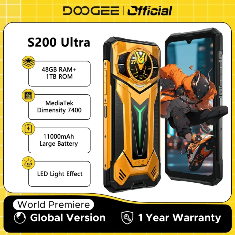 DOOGEE S200 Ultra 5G здрав телефон DOOGEE S200 Ultra 5G здрав телефон