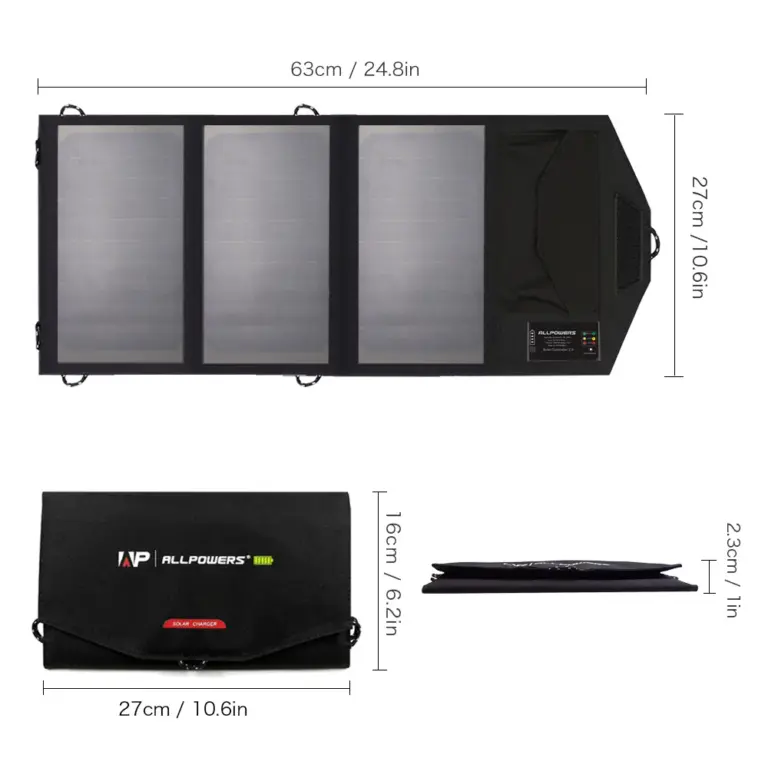 Портативно соларно зарядно ALLPOWERS 21W 5V за телефон - характеристики и ревю Портативно соларно зарядно ALLPOWERS 21W 5V за телефон - характеристики и ревю