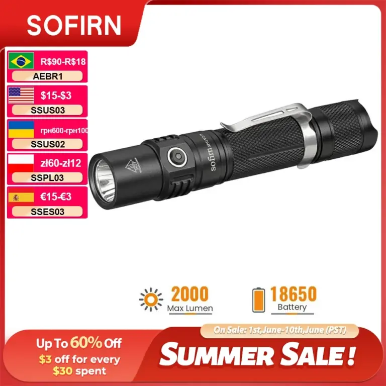 Тактически фенер Sofirn SP31V2 1200lm