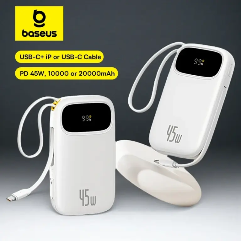 Baseus 45W 20000mAh външна батерия с кабели Baseus 45W 20000mAh външна батерия с кабели