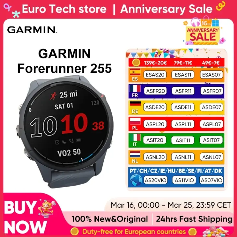 Garmin Forerunner 255 Спортен Смартчасовник