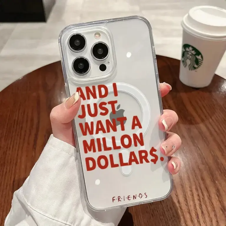Прозрачен калъф с цитати за iPhone