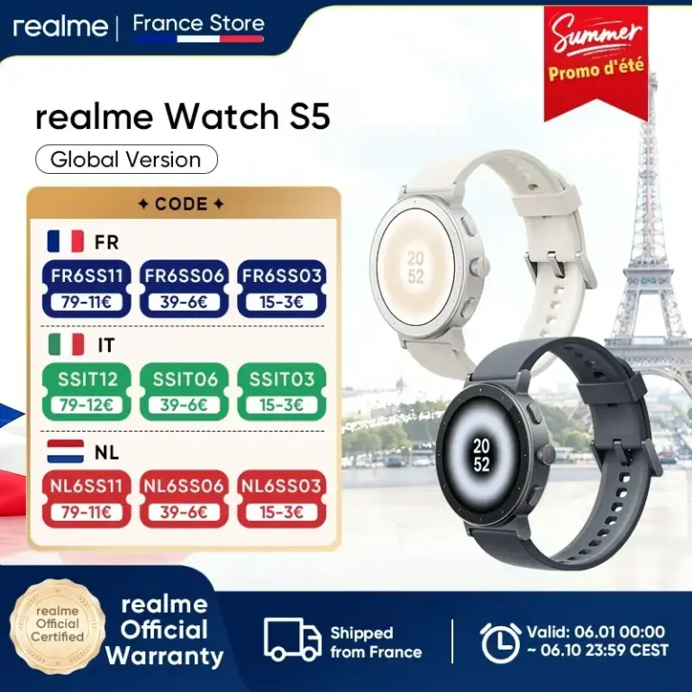 Снимка на часовник realme S5 от AliExpress