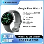 Снимка на wiki Google Pixel Watch 3 Смарт часовник Google Pixel Watch 3 41 мм и 45 мм WiFi/LTE - характеристики и ревю от AliExpress