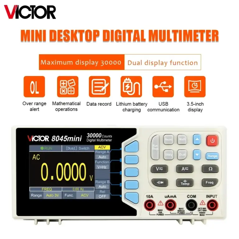 Снимка на мултиметър Victor 8045mini от AliExpress
