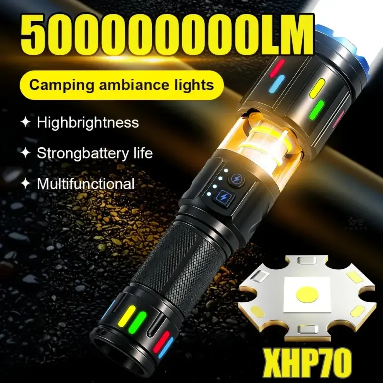 Снимка на фенер XHP70 Portable от AliExpress