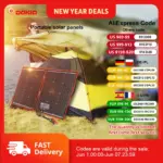 Снимка на wiki Dokio 18V Сгъваем соларен панел Dokio 18V 97W 150W 195W 295W с 12V контролер - характеристики и ревю от AliExpress