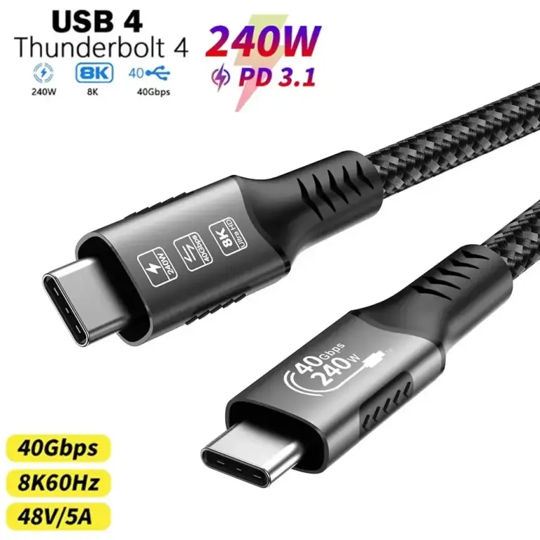 Снимка на кабел Thunderbolt USB4 от AliExpress