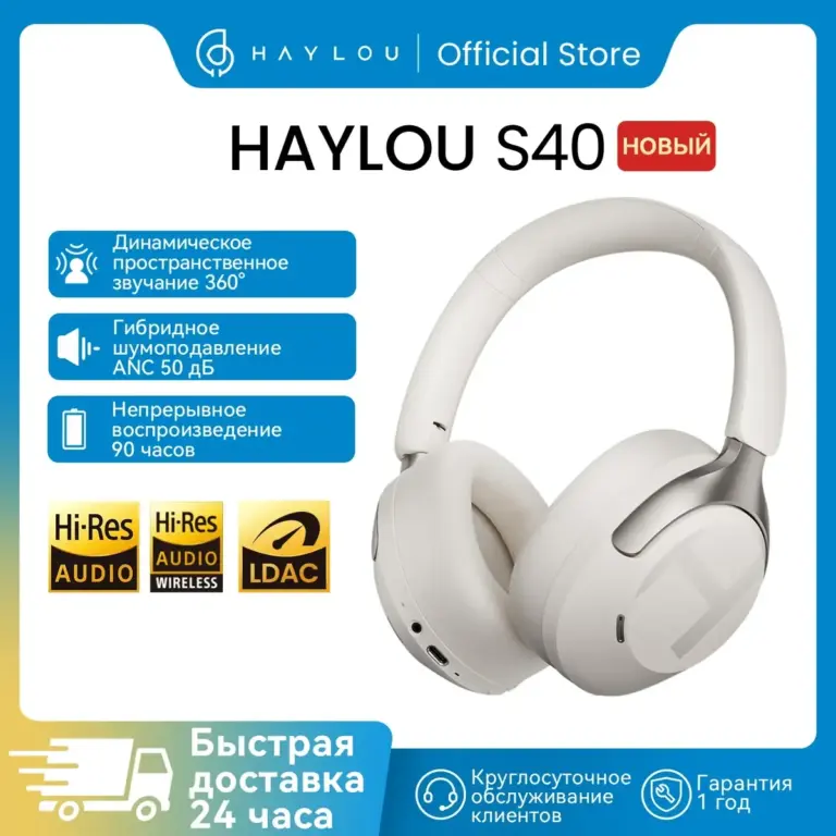 Снимка на слушалки HAYLOU S40 от AliExpress
