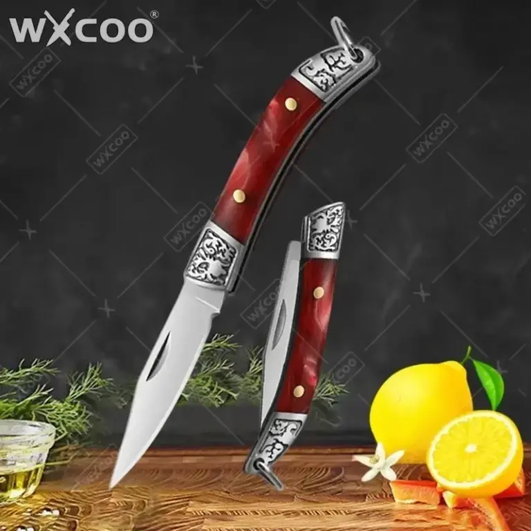 Сгъваем мини нож WXCOO от неръждаема стомана Сгъваем мини нож WXCOO от неръждаема стомана