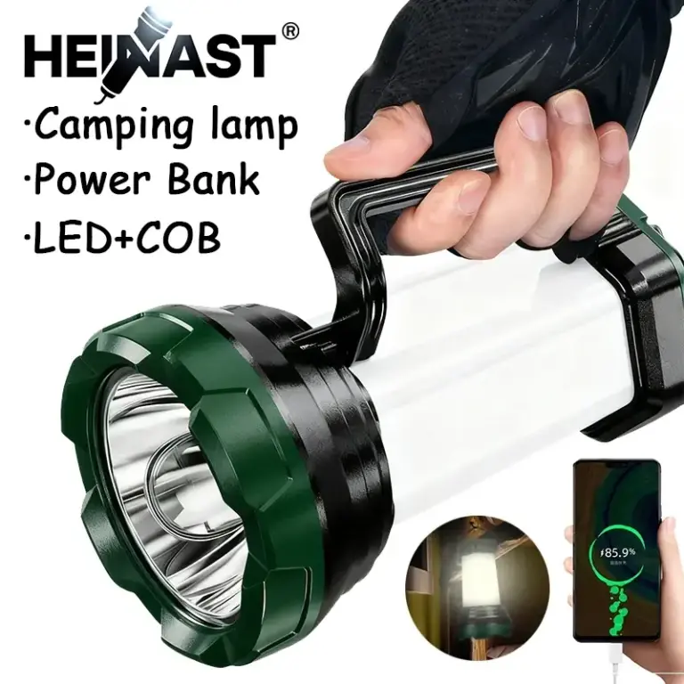 USB COB LED фенер с Външна батерия USB COB LED фенер с Външна батерия